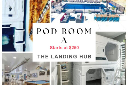 Star Wars themed sleeping pod with kitchen access
