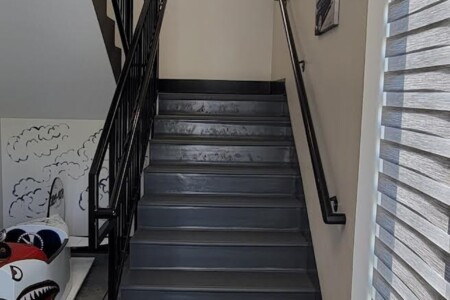 Indoor entrance to second floor