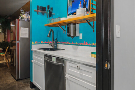 Fully stocked kitchen