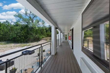 Upstairs terrace to access room