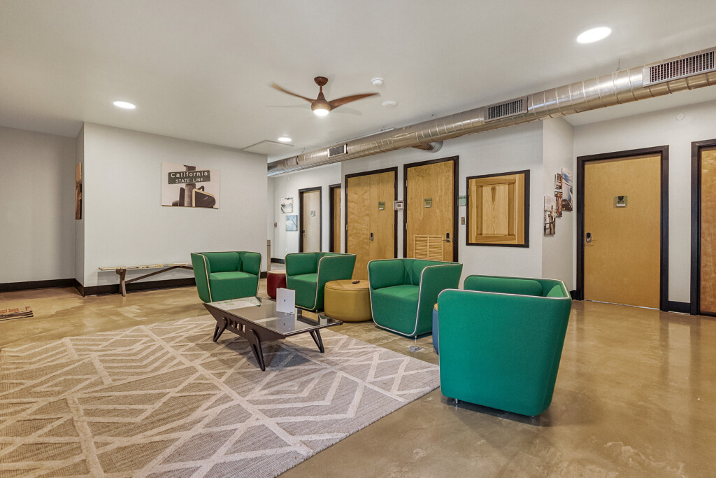 Second floor sitting area  with tv