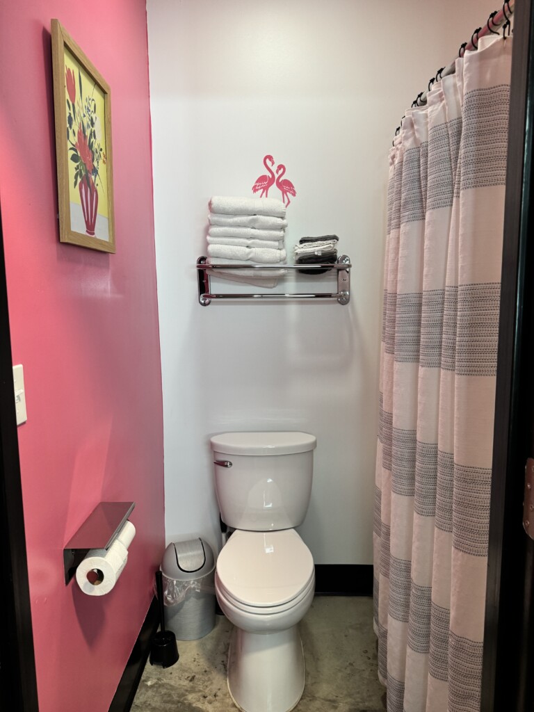 Bathroom with a tub/shower combo