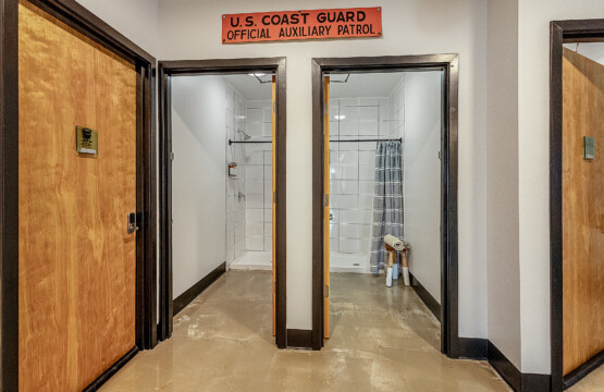 Shower rooms located just outside room