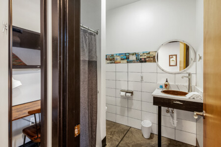 Full bathroom with step free shower