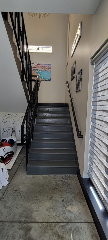 Steps indoor to the second floor