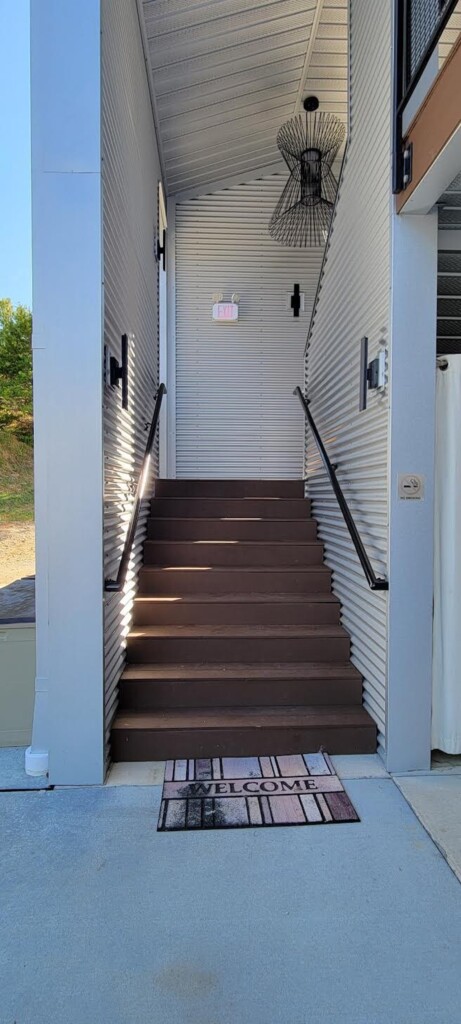 Outside entrance to second floor